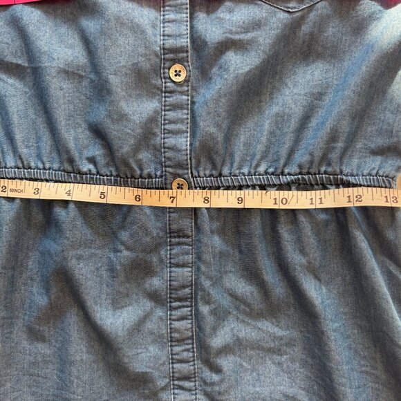 Levi's Chambray Button-Up Mini Dress - Womens XS or Girls L (12-13 yrs) - Picture 10 of 13